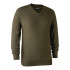 DEERHUNTER Kingston Knit V Neck - merino sveter