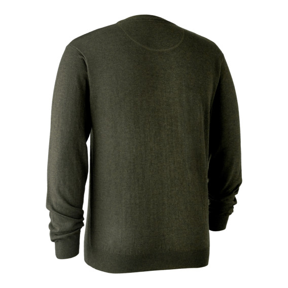 DEERHUNTER Kingston Knit V Neck - merino sveter