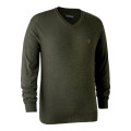 DEERHUNTER Kingston Knit V Neck - merino sveter